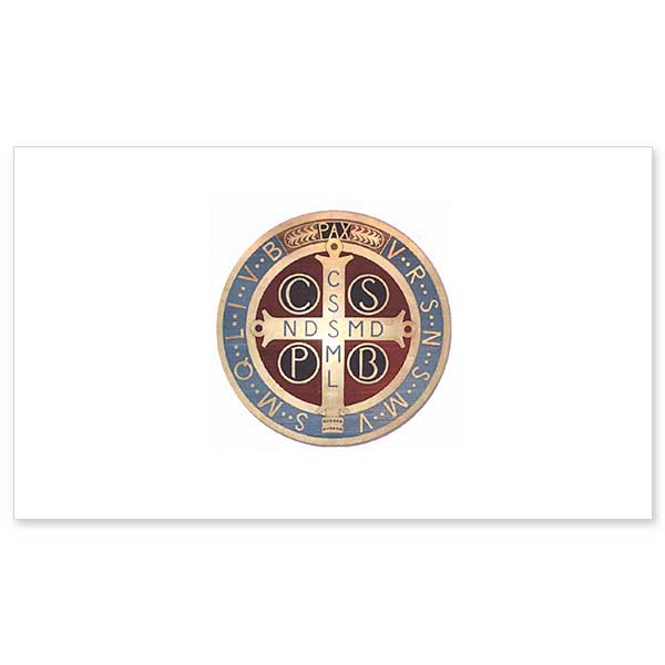 Benedictine Medal Folded Note Cards
