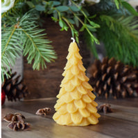 Beeswax Yule Tree Candle