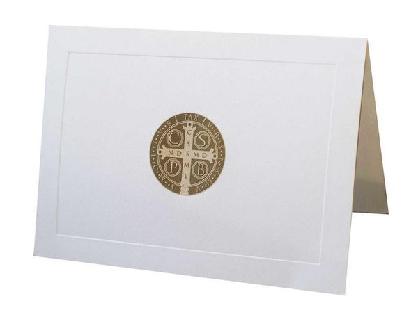 Bronze Saint Benedict Note Cards