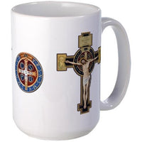 Benedictine Crucifix & Medal Mug