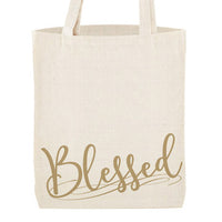 Blessed Tote Bag With Inside Pocket