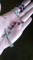 Purple Polished Rosary