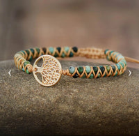 Turquoise Tree Of Life Bracelet